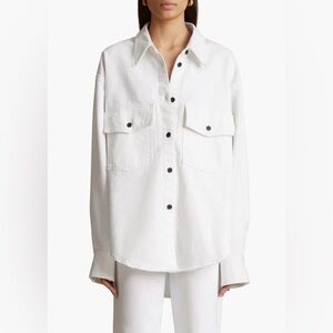 Khaite Mahmet top white denim